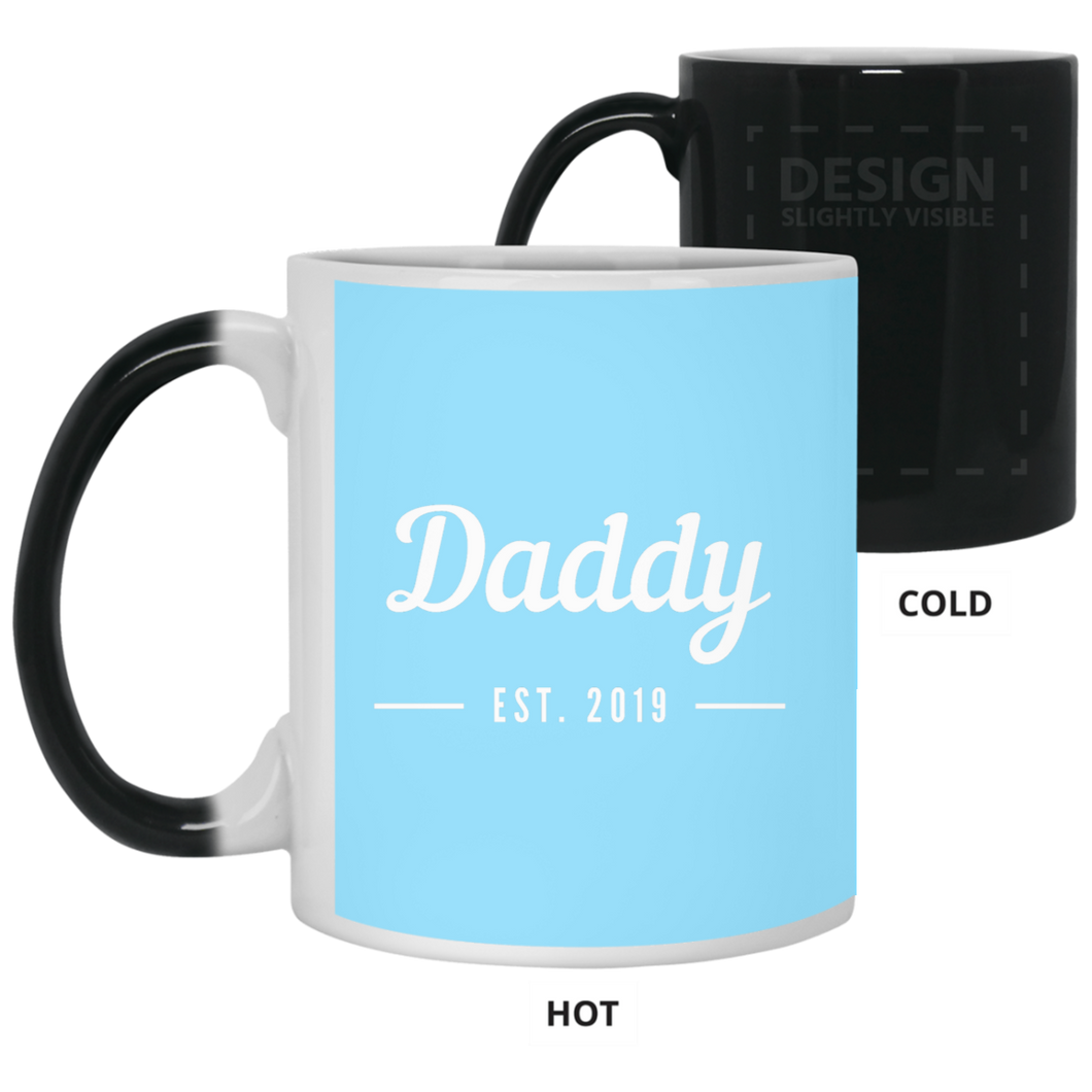 21150 11 oz. Color Changing Mug Unique design Daddy est. 2019