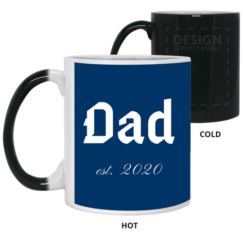 +Unique design Dad est. 2020 color-change mug