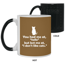 Load image into Gallery viewer, 21150 11 oz. Color Changing Mug Unique design Hello Cats