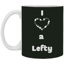 Load image into Gallery viewer, XP8434 11 oz. White Mug Unique design Love A Lefty