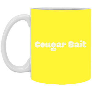 XP8434 11 oz. White Mug Unique design Cougar Bait