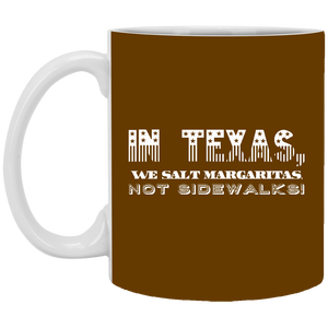 XP8434 11 oz. White Mug Unique design Texas Margaritas-stars