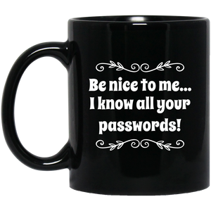 Unique design Passwords mug