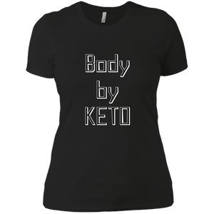 NL3900 Next Level Ladies' Boyfriend T-Shirt Unique design Body By Keto