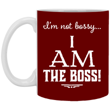 Load image into Gallery viewer, XP8434 11 oz. White Mug Unique design Bossy