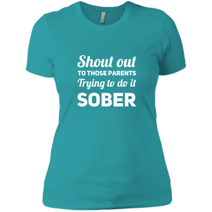 NL3900 Next Level Ladies' Boyfriend T-Shirt Unique design Sober