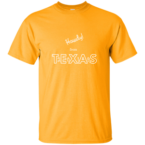 G200B Gildan Youth Ultra Cotton T-Shirt Unique design Howdy From Texas 2019