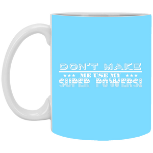 XP8434 11 oz. White Mug Unique design Super Powers