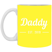 Load image into Gallery viewer, XP8434 11 oz. White Mug Unique design Daddy est. 2019