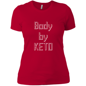 NL3900 Next Level Ladies' Boyfriend T-Shirt Unique design Body By Keto