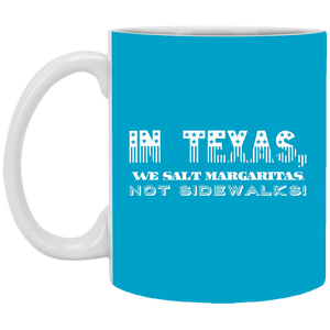 XP8434 11 oz. White Mug Unique design Texas Margaritas-stars