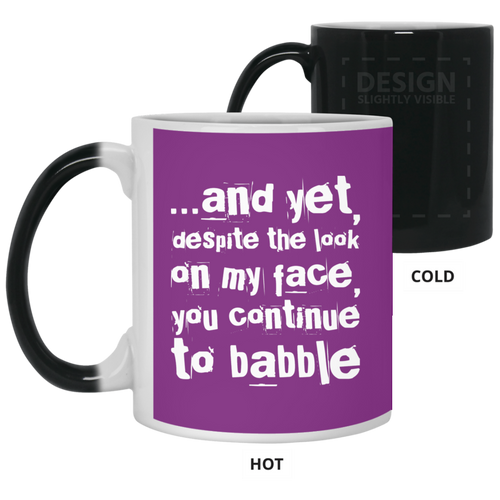 +Unique design Babble mug