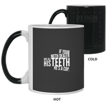 Load image into Gallery viewer, 21150 11 oz. Color Changing Mug Unique design Dealer Has All His Teeth