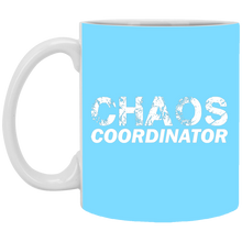 Load image into Gallery viewer, XP8434 11 oz. White Mug Unique design Chaos Coordinator