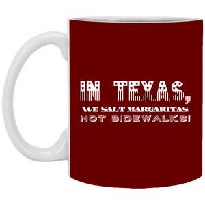 XP8434 11 oz. White Mug Unique design Texas Margaritas-stars