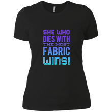 Load image into Gallery viewer, NL3900 Next Level Ladies&#39; Boyfriend T-Shirt Unique design The Most Fabric Wins-color