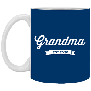 XP8434 11 oz. White Mug Unique design Grandma est. 2020