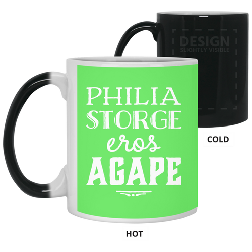 +Unique design Agape mug