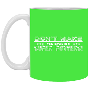 XP8434 11 oz. White Mug Unique design Super Powers