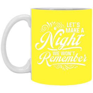 XP8434 11 oz. White Mug Unique design Night We Won't Remember