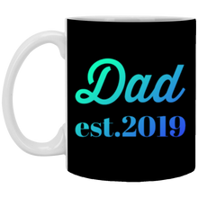 Load image into Gallery viewer, +Unique design Dad est. 2019 mug