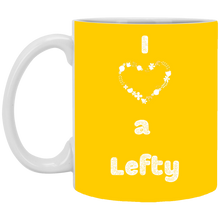 Load image into Gallery viewer, XP8434 11 oz. White Mug Unique design Love A Lefty