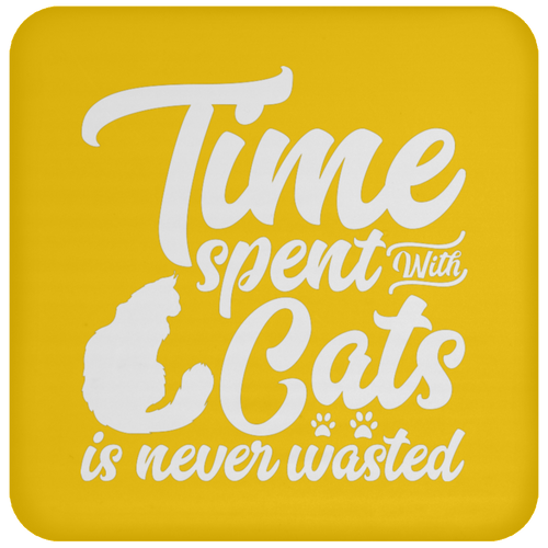 Unique design Time Spent With Cats coaster