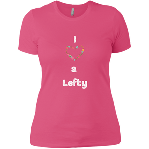 NL3900 Next Level Ladies' Boyfriend T-Shirt Unique design Love A Lefty-color