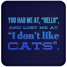 Load image into Gallery viewer, UN5677 Coaster Unique design Hello Cats-blue