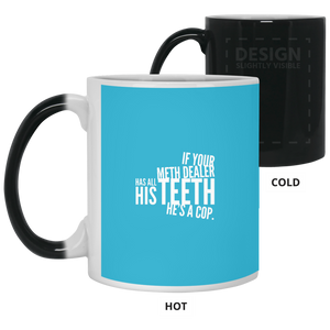 21150 11 oz. Color Changing Mug Unique design Dealer Has All His Teeth