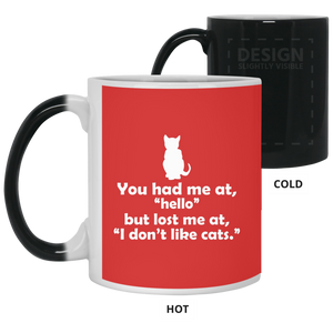 21150 11 oz. Color Changing Mug Unique design Hello Cats