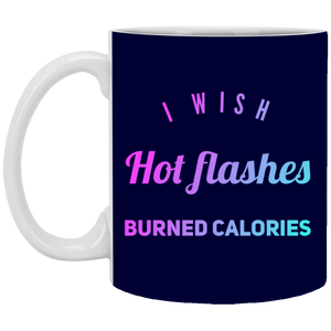 XP8434 11 oz. White Mug Unique Design Hot Flashes