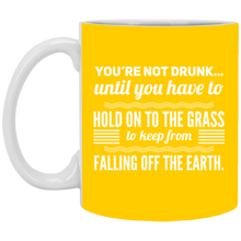 Load image into Gallery viewer, XP8434 11 oz. White Mug Unique design Falling Off The Earth