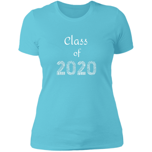 NL3900 Next Level Ladies' Boyfriend T-Shirt Unique design Class of 2020 for Graduating Seniors