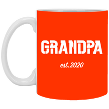 Load image into Gallery viewer, XP8434 11 oz. White Mug Unique design Grandpa est. 2020