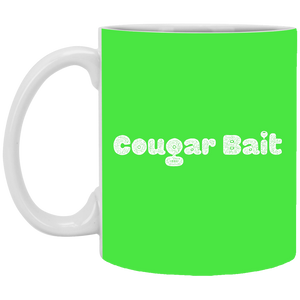 XP8434 11 oz. White Mug Unique design Cougar Bait