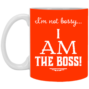 XP8434 11 oz. White Mug Unique design Bossy