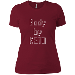 NL3900 Next Level Ladies' Boyfriend T-Shirt Unique design Body By Keto