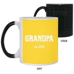 21150 11 oz. Color Changing Mug Unique design Grandpa est. 2020