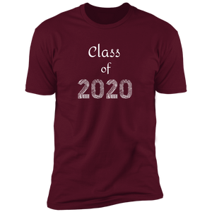 NL3600 Next Level Premium Short Sleeve T-Shirt Unique Design Class of 2020 for Graduating Seniors