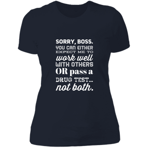 +Unique design Sorry Boss shirt