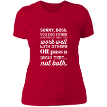 Load image into Gallery viewer, NL3900 Next Level Ladies&#39; Boyfriend T-Shirt Unique Design Sorry Boss