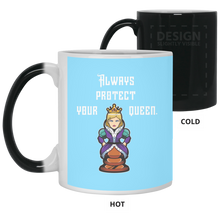 Load image into Gallery viewer, 21150 11 oz. Color Changing Mug Unique design Protect Your Queen