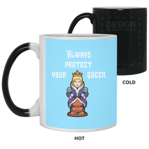 21150 11 oz. Color Changing Mug Unique design Protect Your Queen