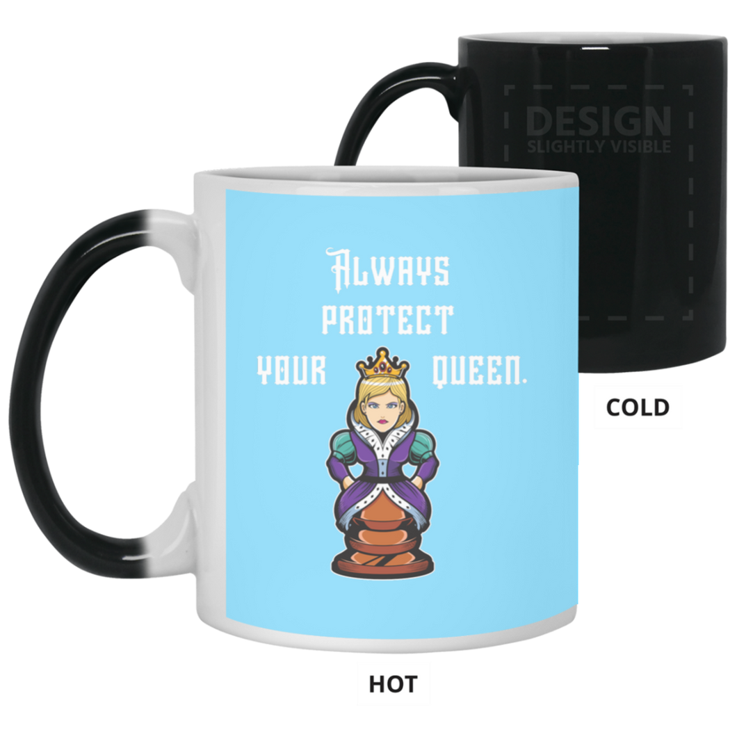 21150 11 oz. Color Changing Mug Unique design Protect Your Queen