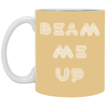 Load image into Gallery viewer, XP8434 11 oz. White Mug Unique Design Beam Me Up