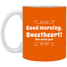 Load image into Gallery viewer, XP8434 11 oz. White Mug Unique design Good Morning Sweetheart