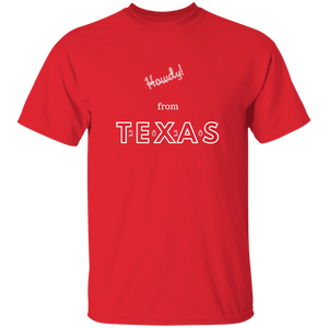 G500B Youth 5.3 oz 100% Cotton T-Shirt Unique design Howdy From Texas 2020