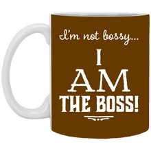 Load image into Gallery viewer, XP8434 11 oz. White Mug Unique design Bossy