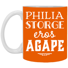 Load image into Gallery viewer, XP8434 11 oz. White Mug Unique design Agape